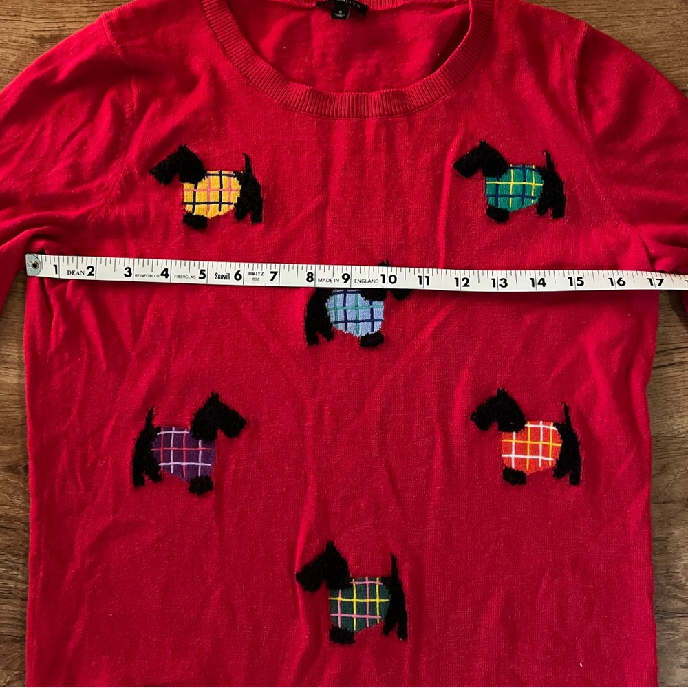 Scottie Dog Cotton Crew Neck Sweater - Picture 6 of 7